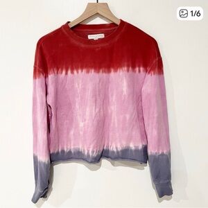 Spiritual Gangster Ombré Cropped Sweatshirt 💜 Size Medium